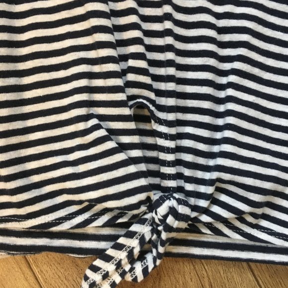 J. Crew Tie Front Striped Tank Top Small - Picture 5 of 5